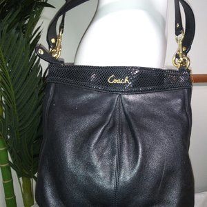 COACH Ashely Black Carry All Satchel A1381-F20114